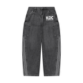 Women's Vintage Wash Barrel Leg Jeans